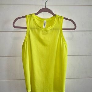 Lululemon Athletica Neon Yellow Tank Top